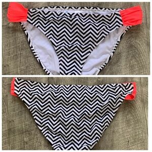 NWT California Waves Striped Bikini Bottom